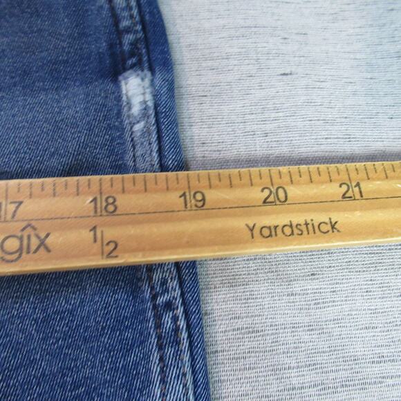 Everlane Jeans Womens 32 Ankle Blue The Vintage Skinny Button Fly Denim Raw Hem - Picture 8 of 11